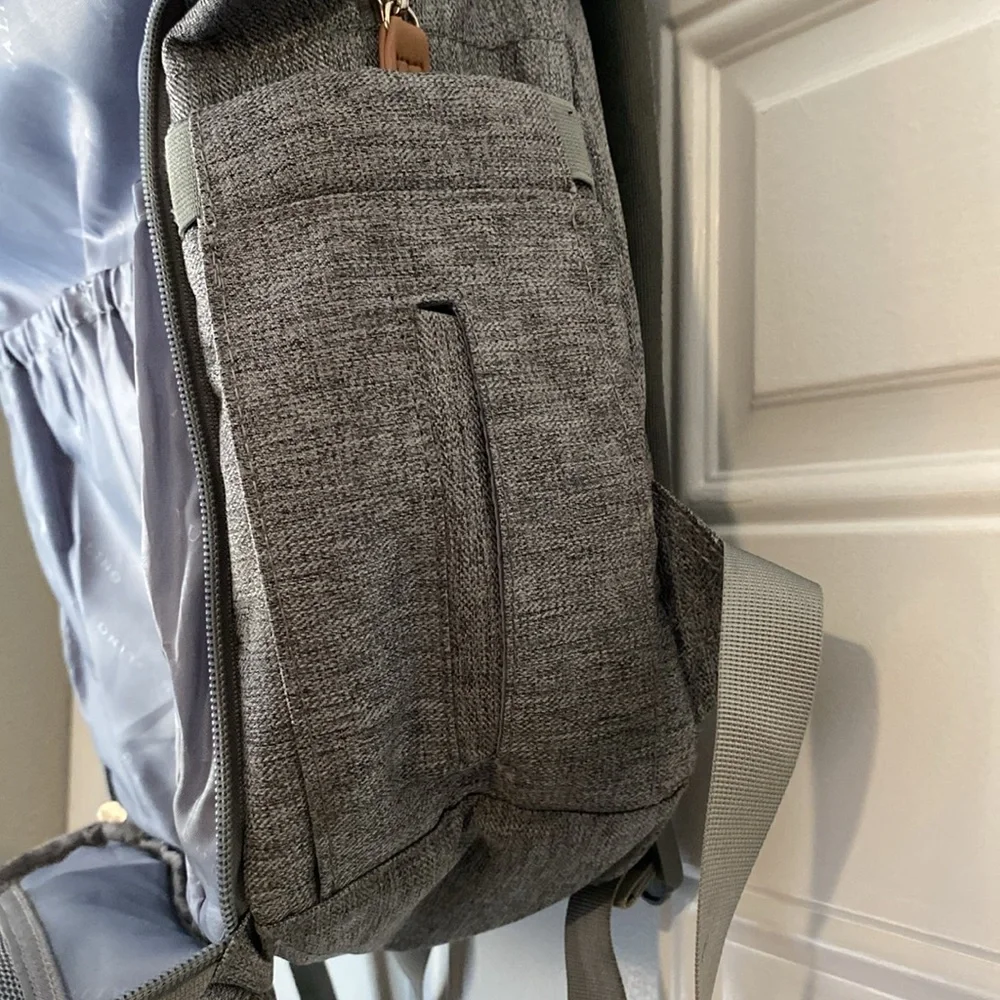 RUVALINO Diaper Gray Baby Bag Tote Large Travel Bag